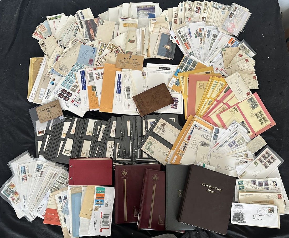 Canada 1950s to 1980s, a large accumulation of mostly commericial mail, with some FDCs from the same: Canada 1950s to 1980s, a large accumulation of mostly commericial mail, with some FDCs from the same period, in four albums, 100s expect duplication, appears f-vf