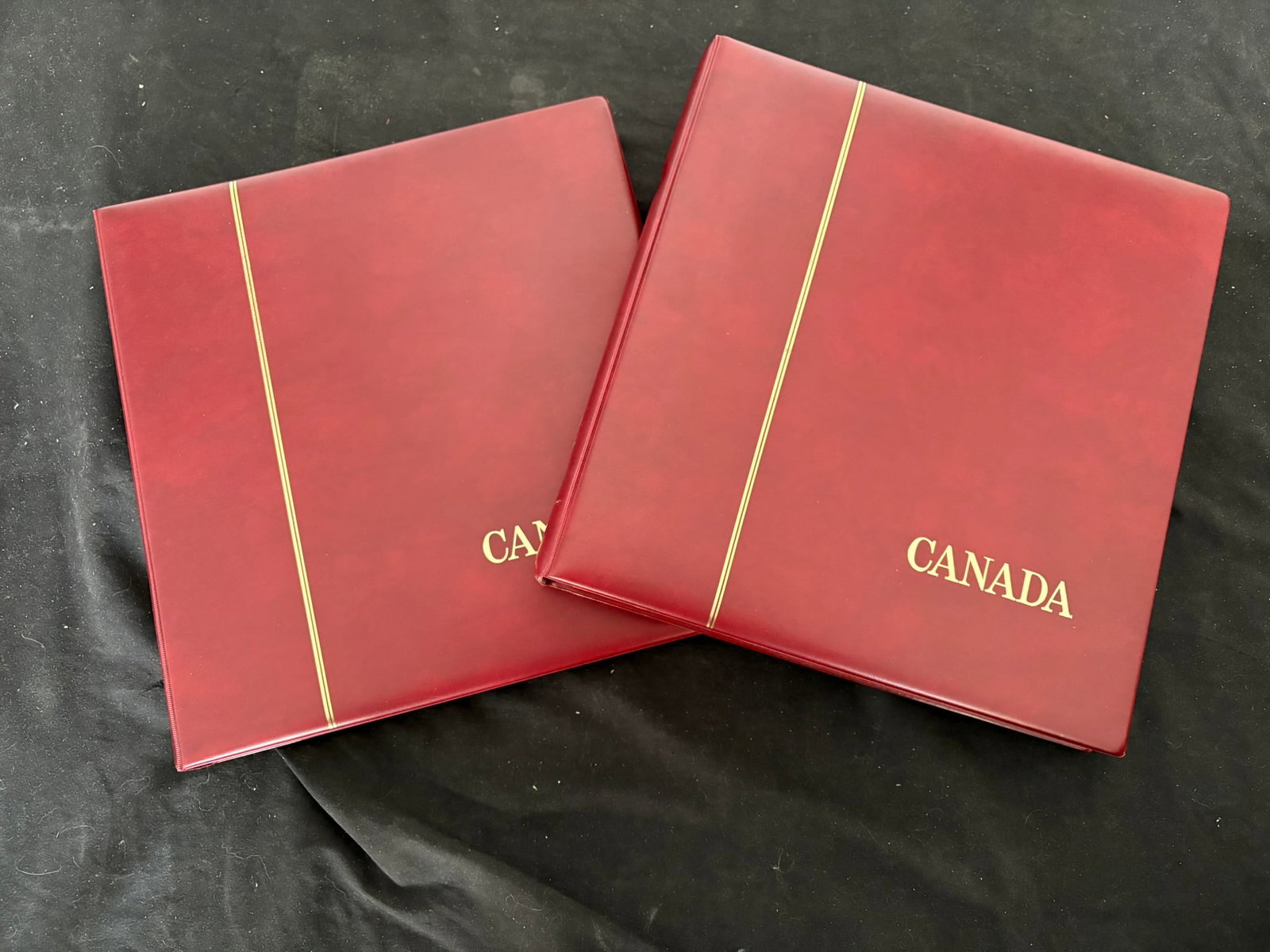 Safe Collecting Supplies Canada Stamp Albums in 2 volumes, 1851-1982, w/ BOB, 14 ring Album with (1 of 5)