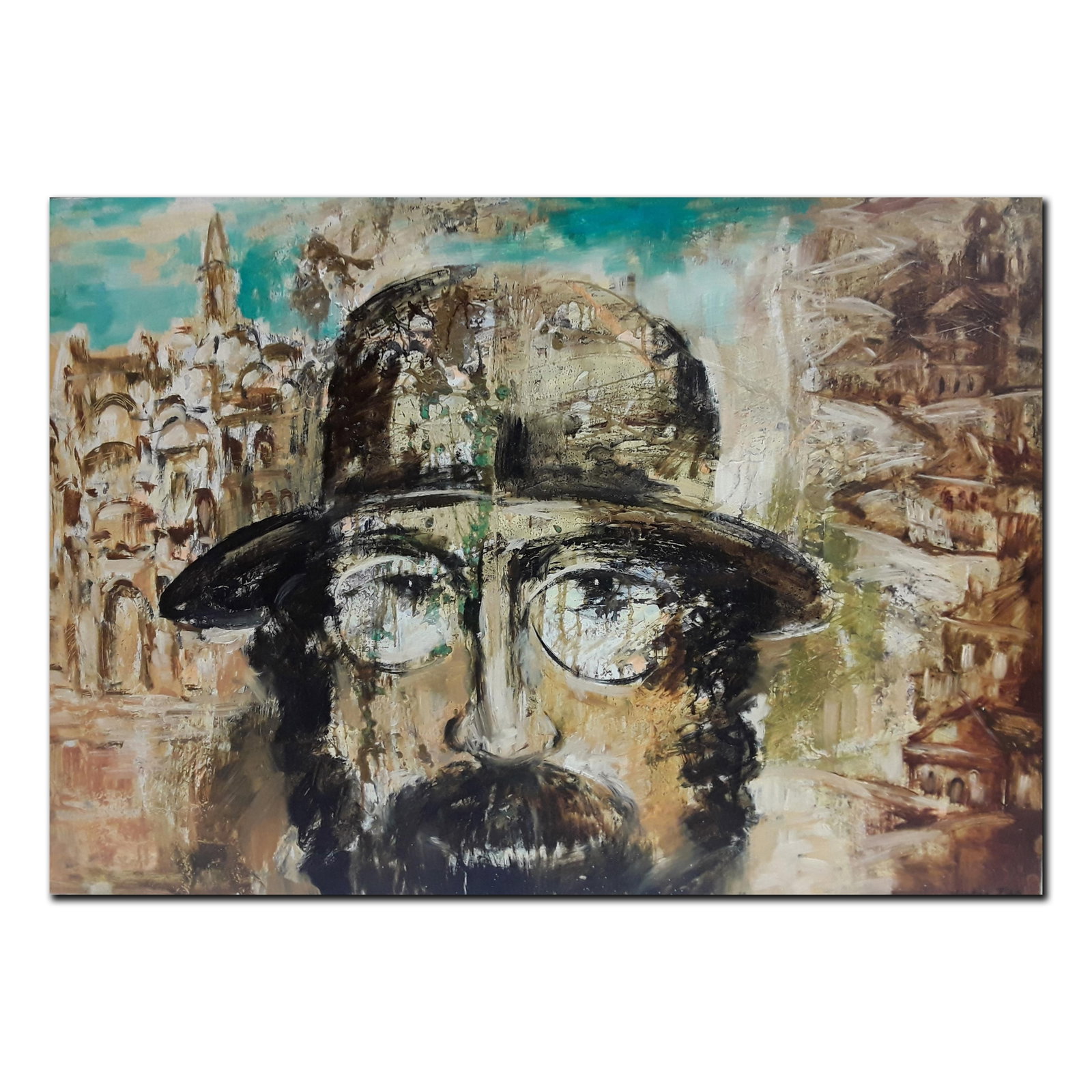 Victor Zag's "Rabbi Shalom" Original Judaica (1 of 2)