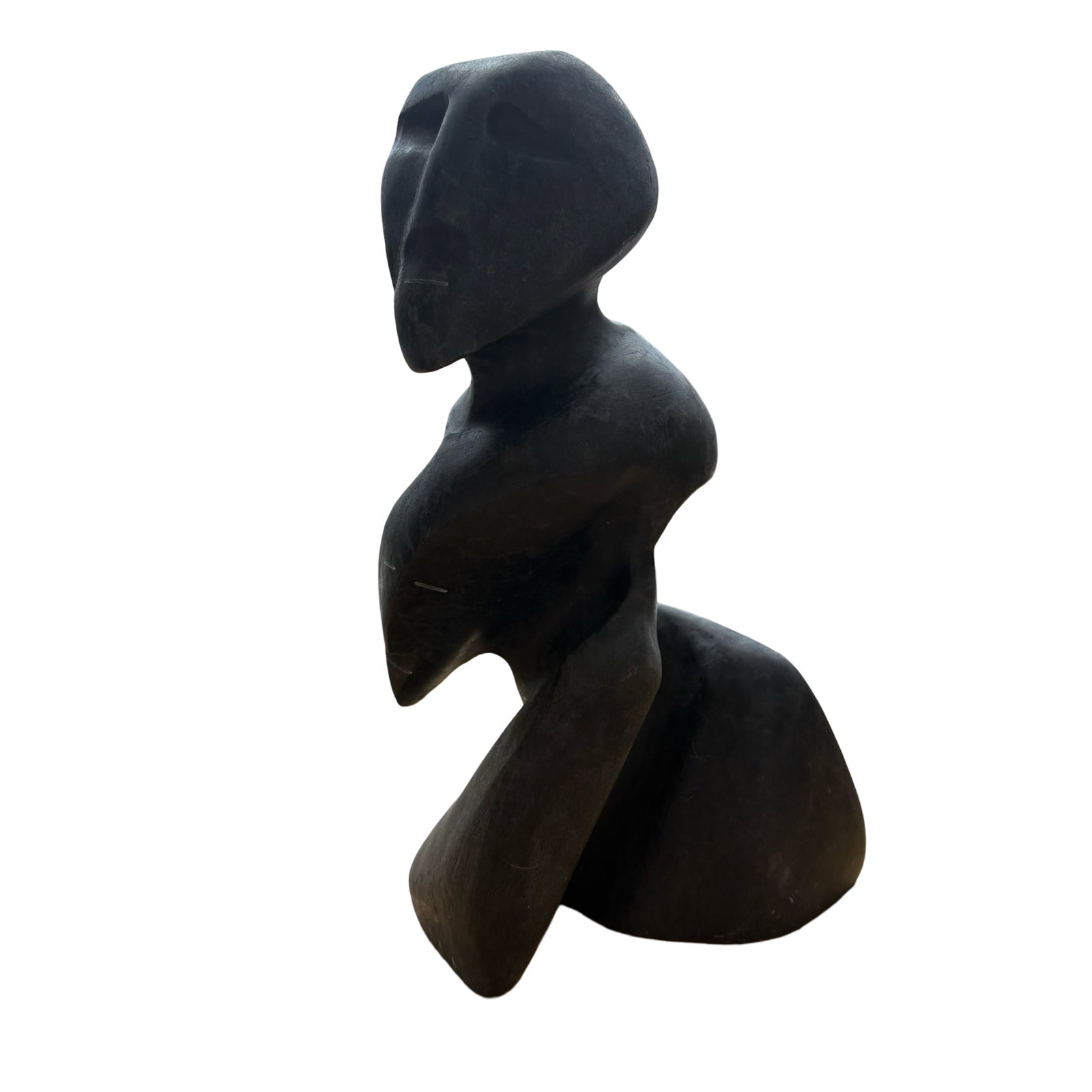 Alex Alikashuak (Whale Cove, Nunavut) 1999 Father & Son Inuit Stone Sculpture - Certified Igloo Tag (1 of 7)
