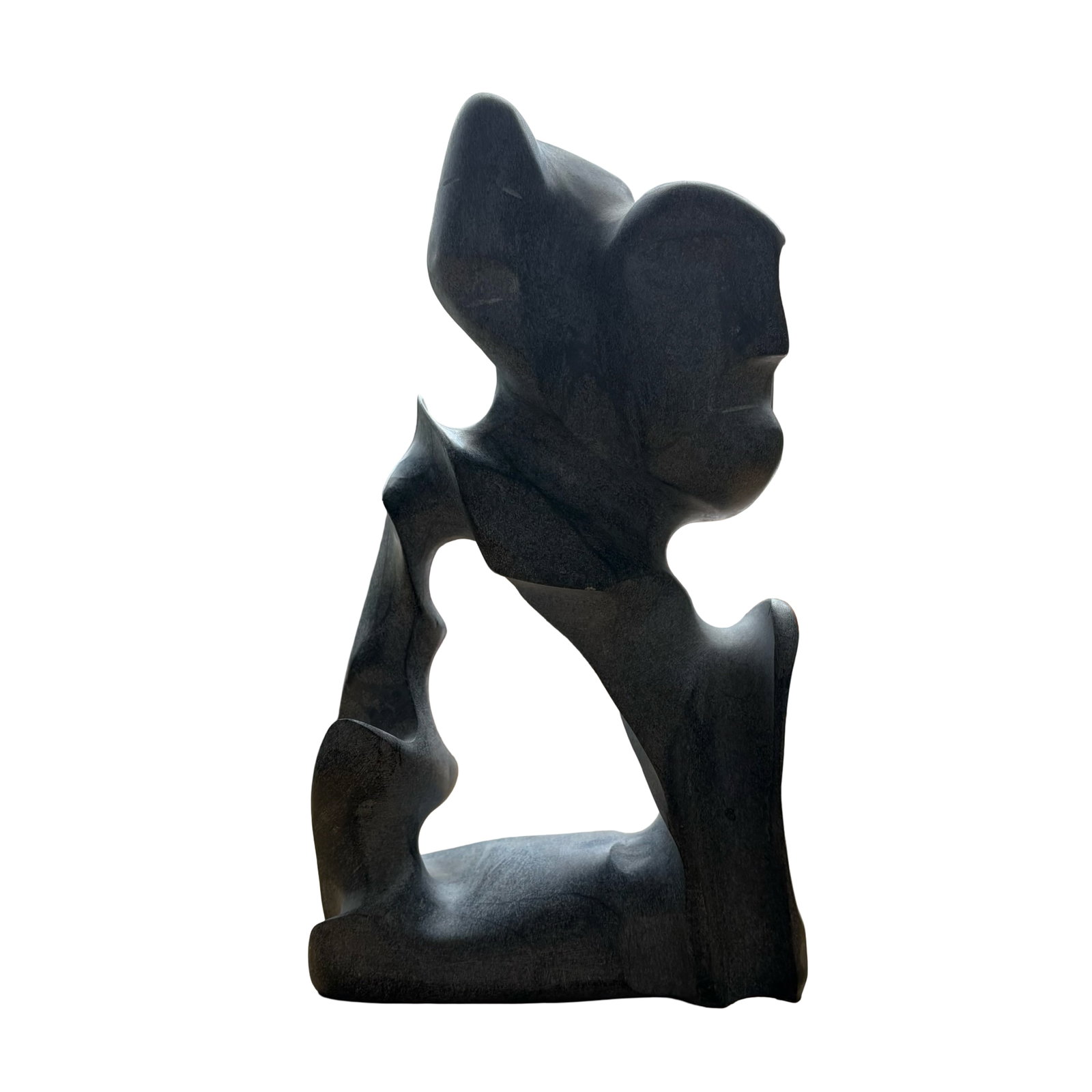 Alex Alikashuak (Whale Cove) Monumental 1997 Inuit Stone Sculpture "Mother and Child" - Certified (1 of 8)