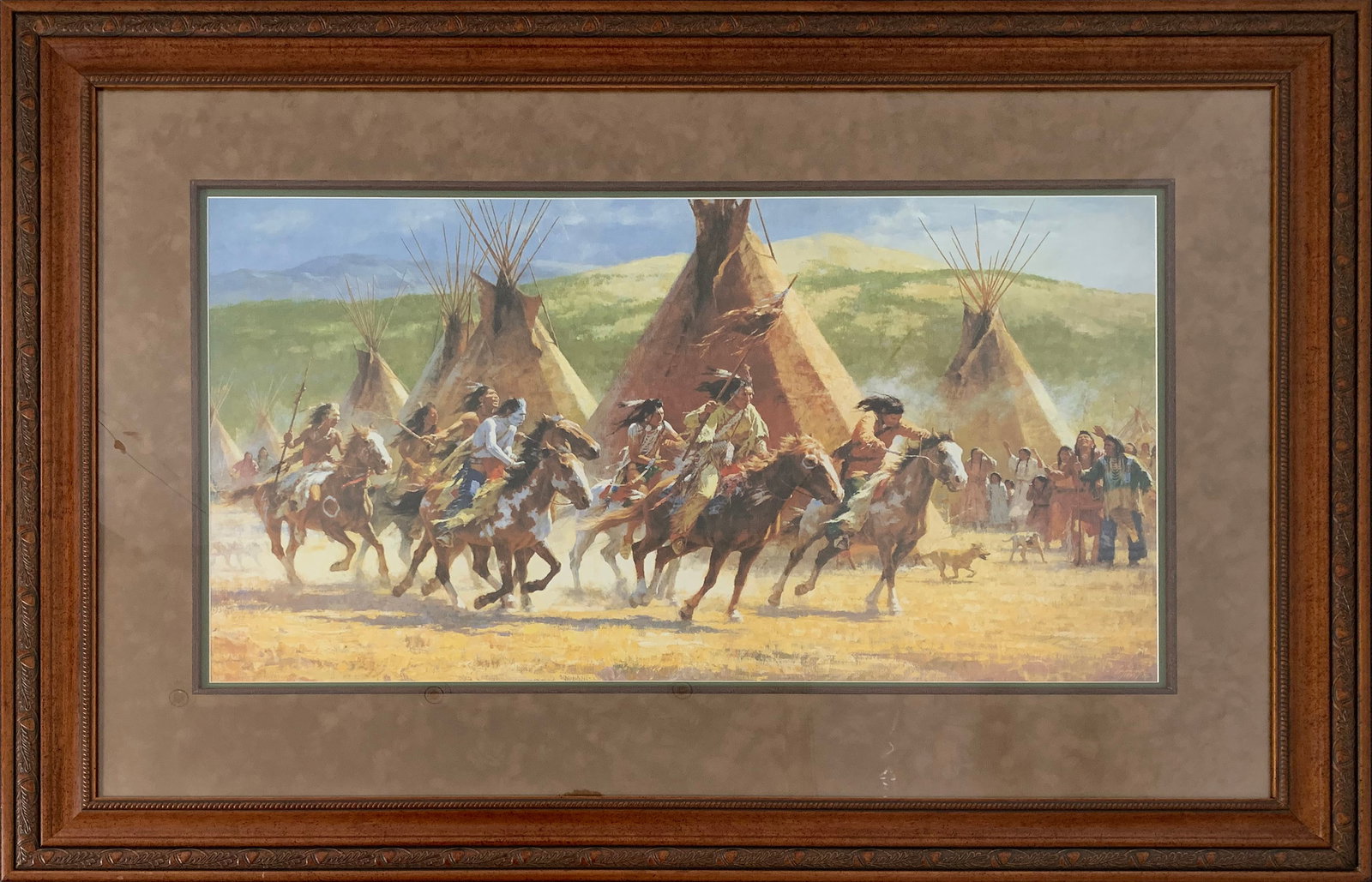 Howard Terpning "Capture of the Horse Bundle" 1993 Limited Edition Lithograph 1154/1250 - Crow (1 of 1)