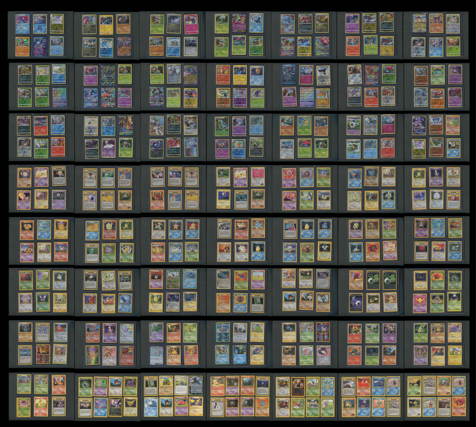 Approximately 370-Card Pok?mon TCG Collection - WOTC Base Set, Jungle, Fossil, Team Rocket, Gym: Representing nearly three decades of Pok?mon Trading Card Game history, this substantial collection of approximately 370 cards brings together an impressive cross-section of the hobby, spanning the ic
