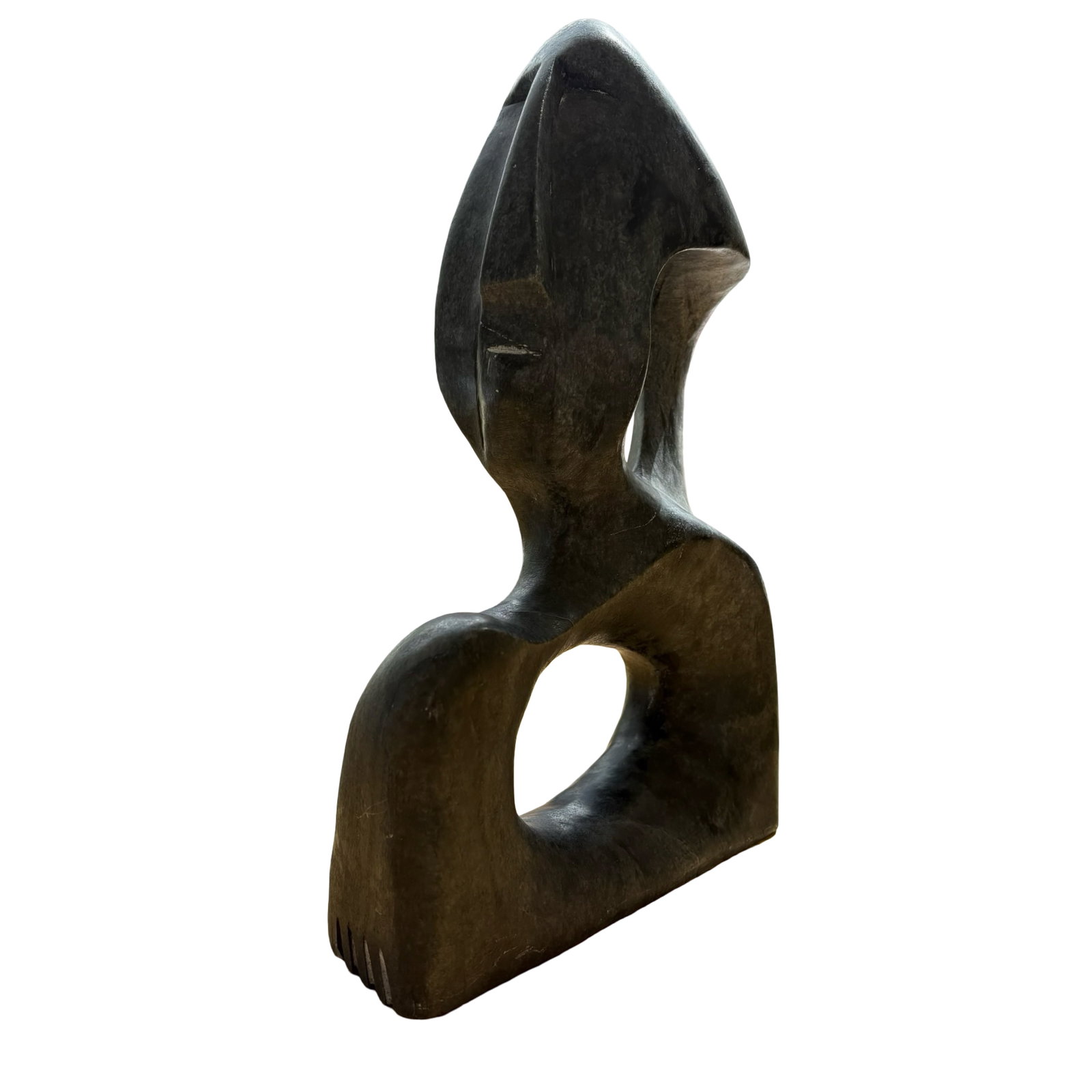 Alex Alikashuak (Whale Cove, Nunavut) "Father" 2001 Monumental Inuit Stone Sculpture - Certified (1 of 7)