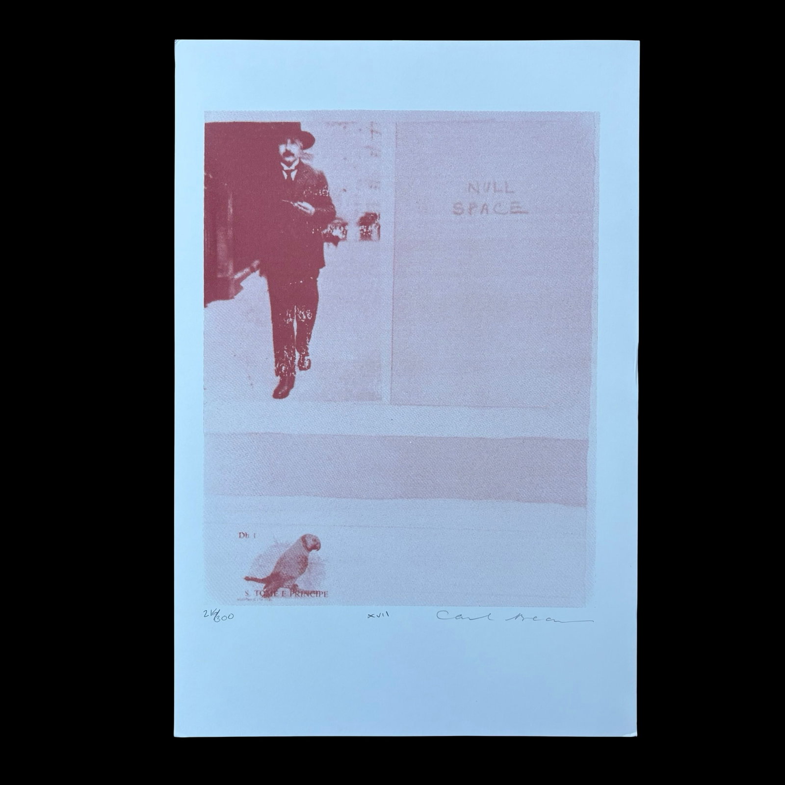 Carl Beam RCA (1943-2005) - Null Space (XVII) / The Peace-Officer-Kalispel - Signed Limited Edition (1 of 1)