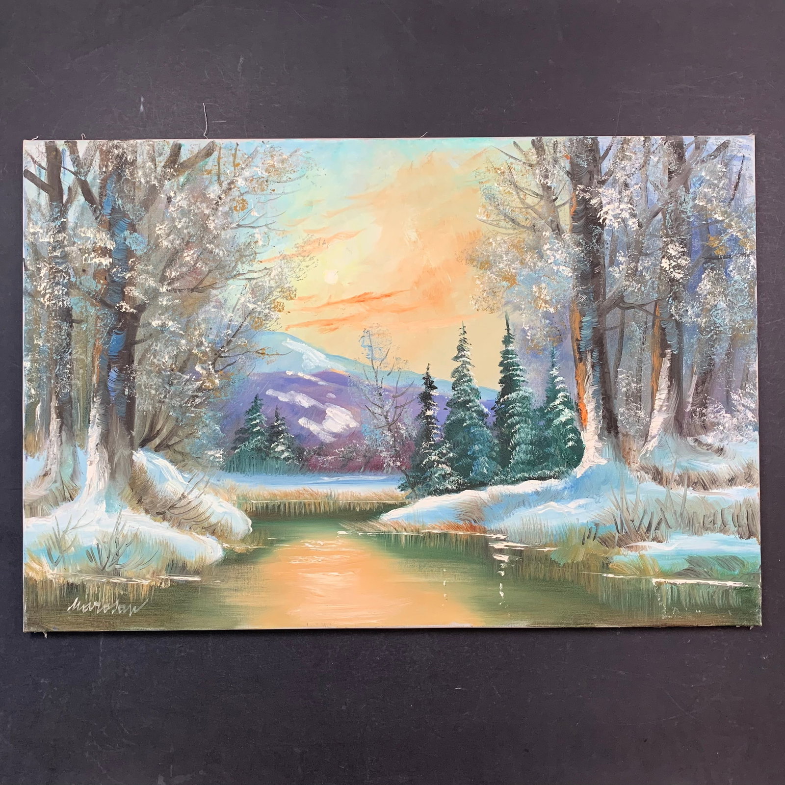 Julius Marosan, Untitled, Original Landscape on Canvas (1 of 1)