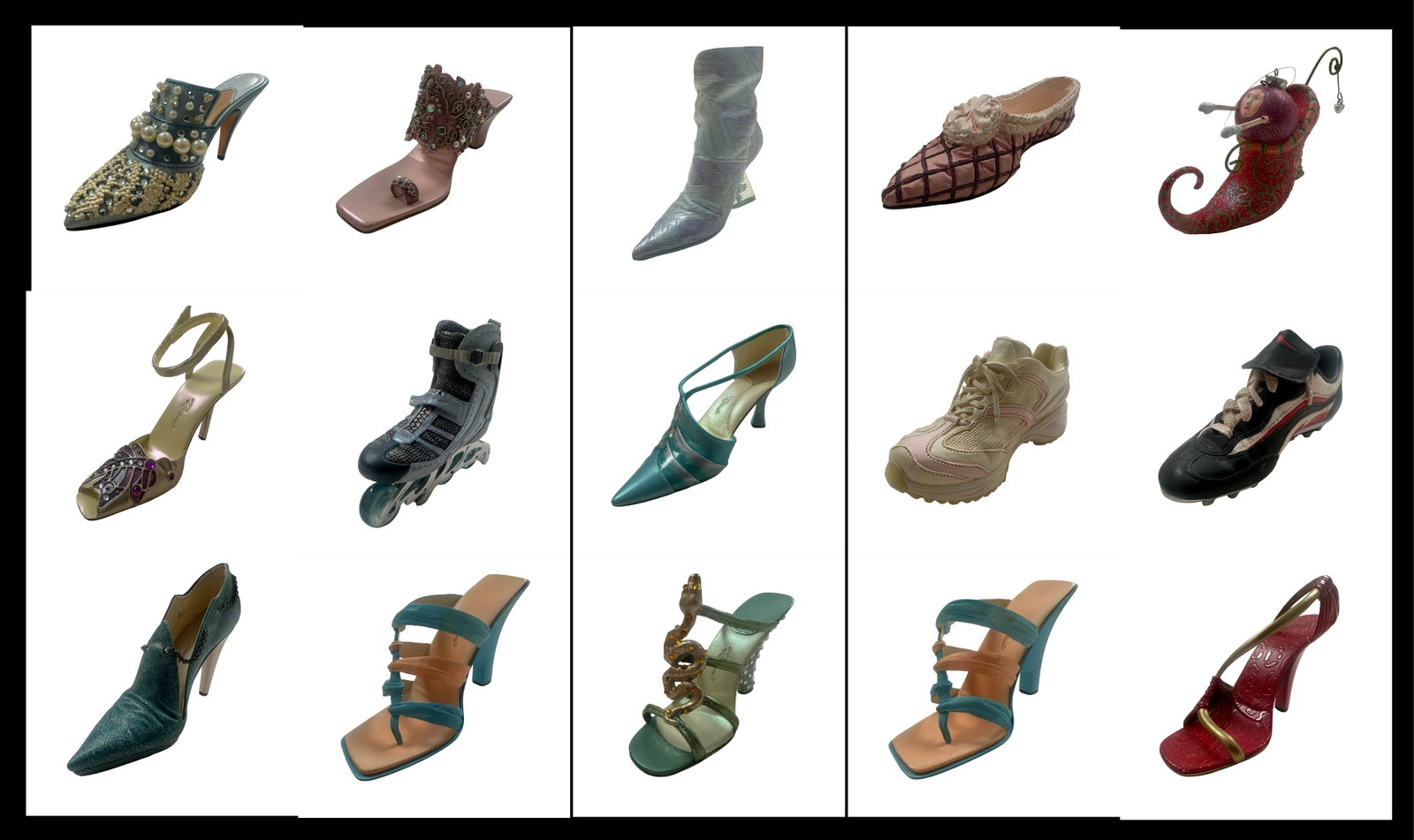 Raine Just the Right Shoe Collection - 14 Named Retired Miniature Sculptures Including Venomous, (1 of 6)