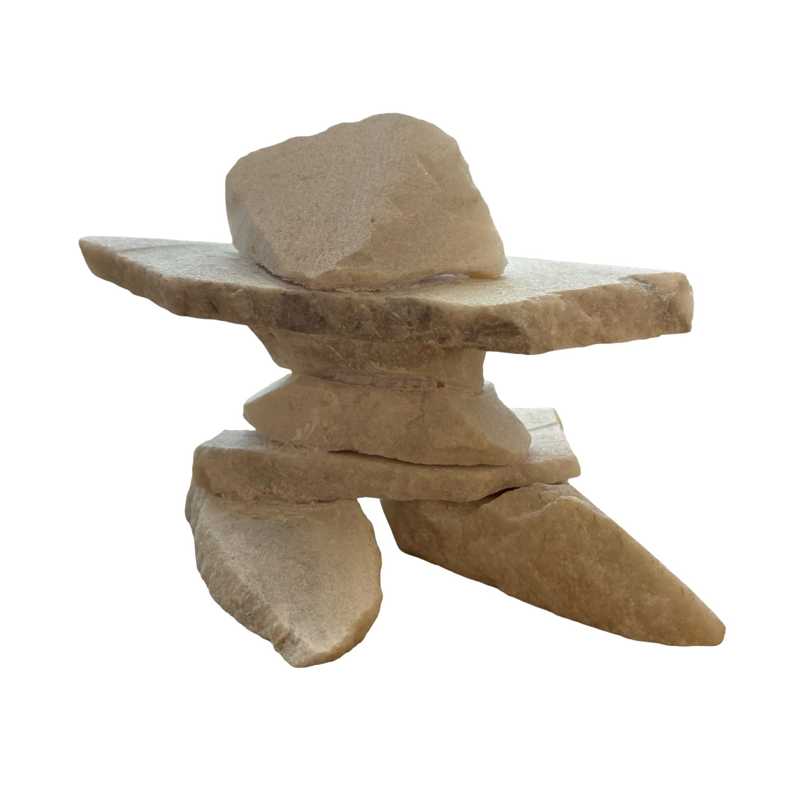 J. Manning (Iqaluit) Certified Inuit Inukshuk Stone Sculpture, 2023 - Canadian Arctic Indigenous Art (1 of 7)