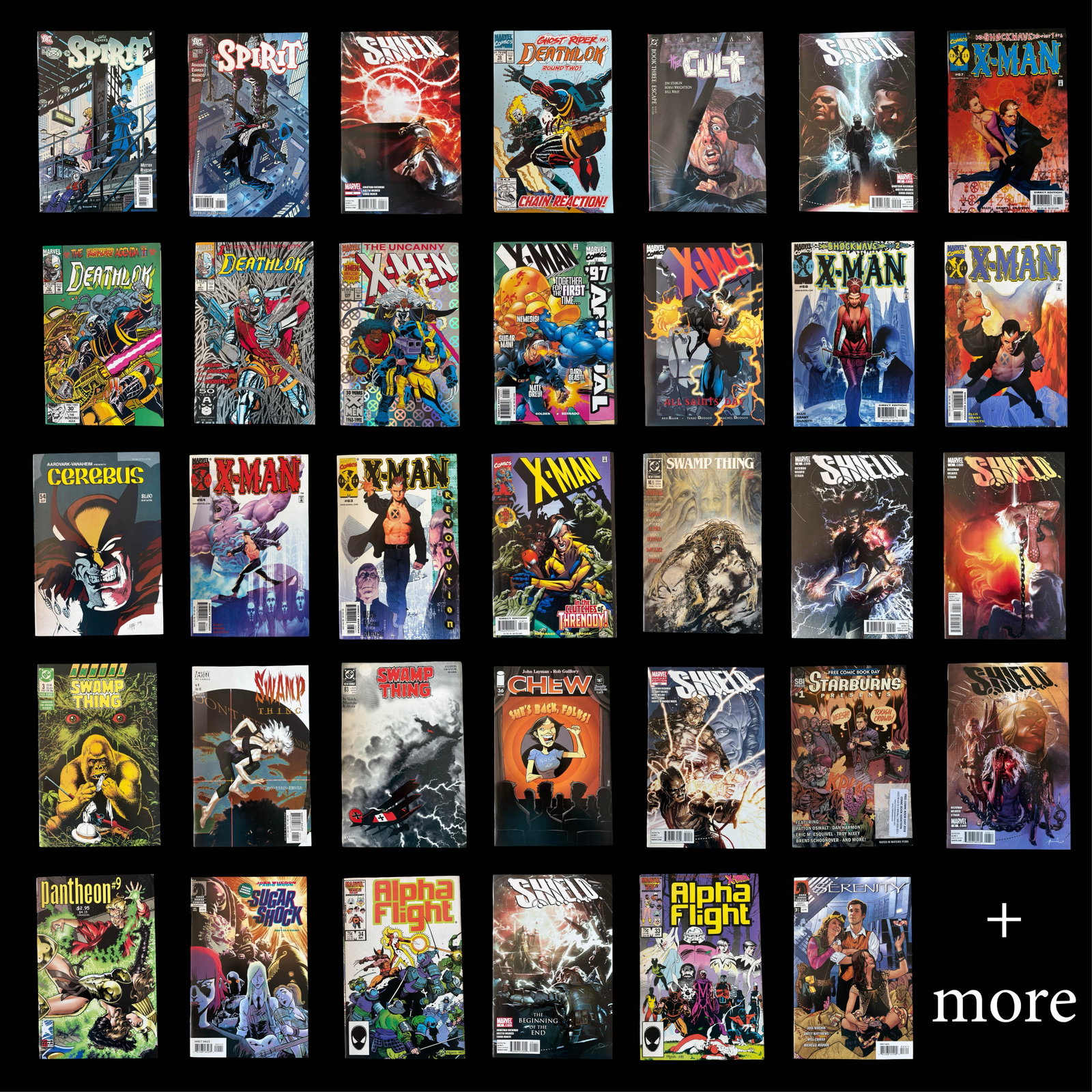 102-Comic Marvel, DC, Image, Dark Horse & Indie Collection - X-Men, Wolverine, Uncanny X-Men, Jim (1 of 10)