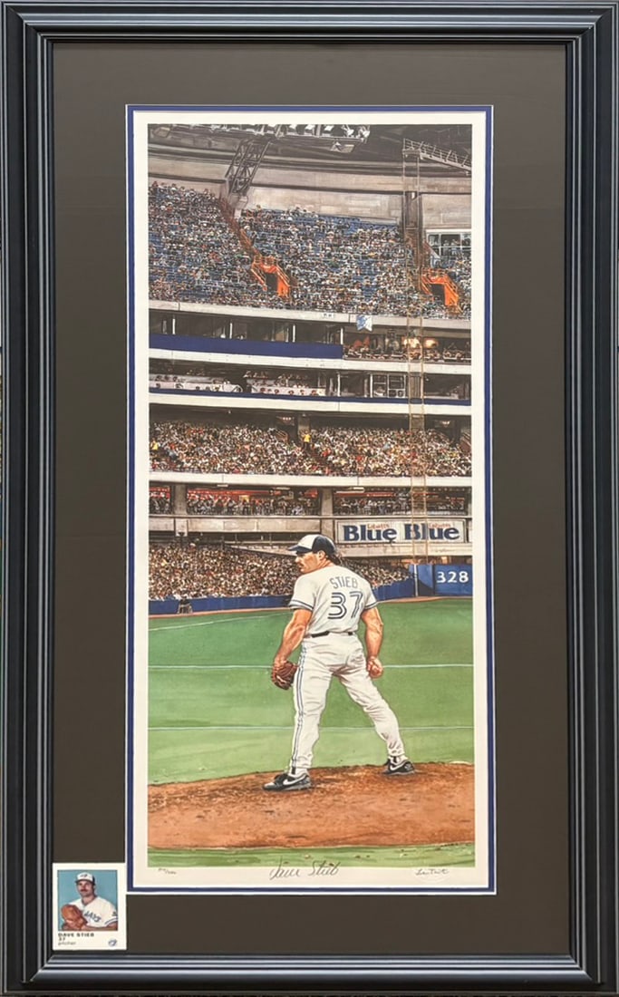 Dave Stieb Autographed Toronto Blue Jays 1991 "Pitcher Perfect" Les Tait Limited Edition Print (1 of 1)