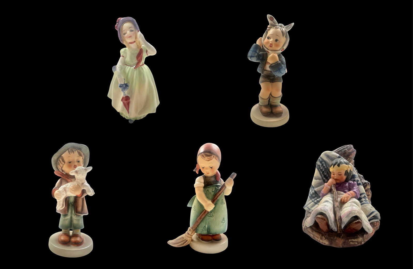 Royal Doulton ?Babie? Bone China Figurine, Goebel Hummel TMK-3 ?Lost Sheep? #68 and TMK-3 ?Little (1 of 10)