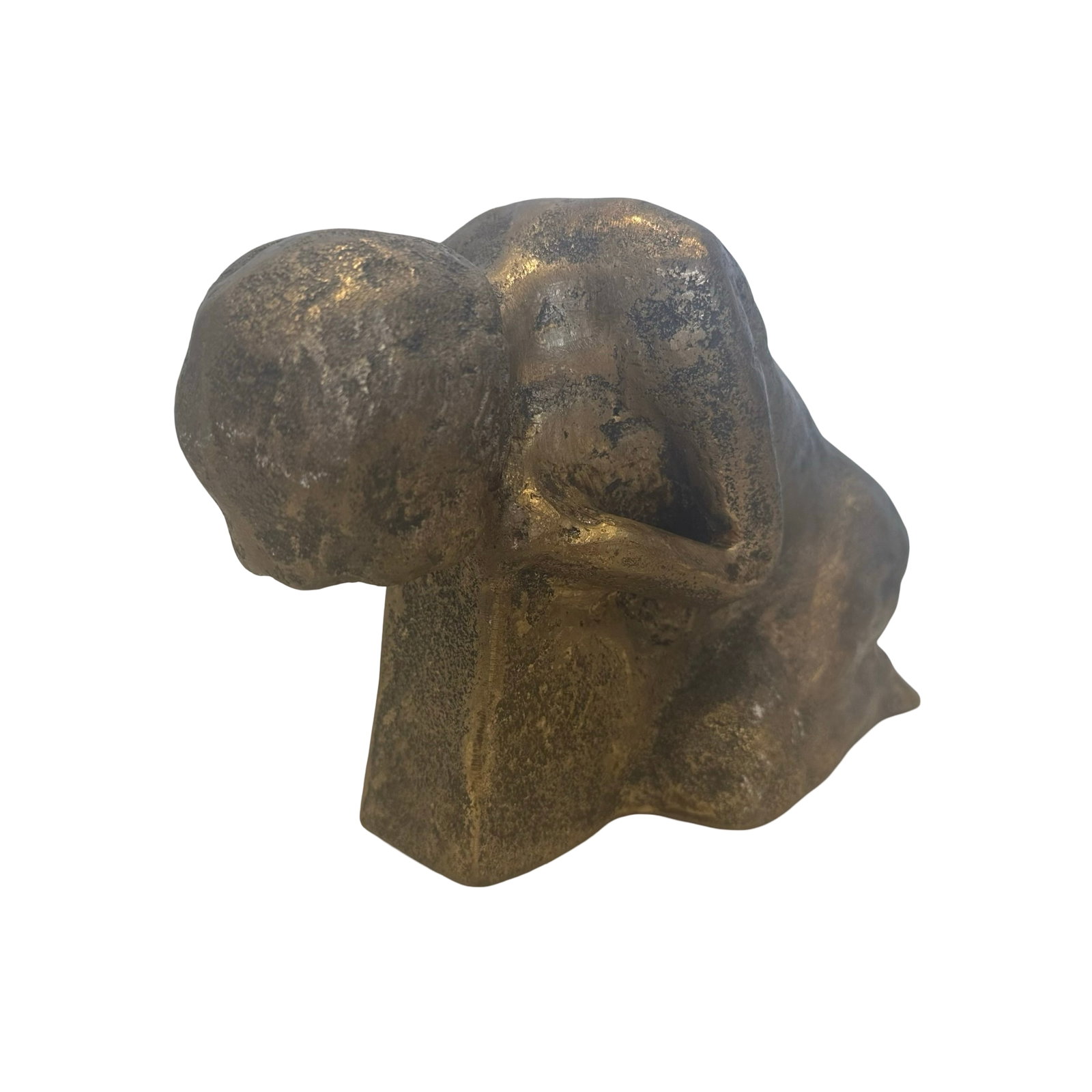 Toussaint Riendeau - Kneeling Figure - Limited Edition Bronze Sculpture 1 of 9 - 2005 - Signed: An exceptional and evocative bronze sculpture by celebrated contemporary artist Toussaint Riendeau, this limited edition casting is numbered 1 of only 9, marking it as the very first in an exclusive s