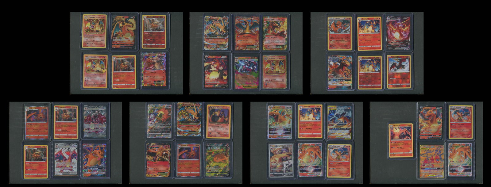 41-Card Pok?mon TCG Charizard Collection - 2000 Dark Charizard, Celebrations 4/102, Evolutions Holo,: A substantial and visually impressive 41-card Pok?mon Trading Card Game collection devoted to Charizard, bringing together approximately a quarter-century of issues featuring one of the most important