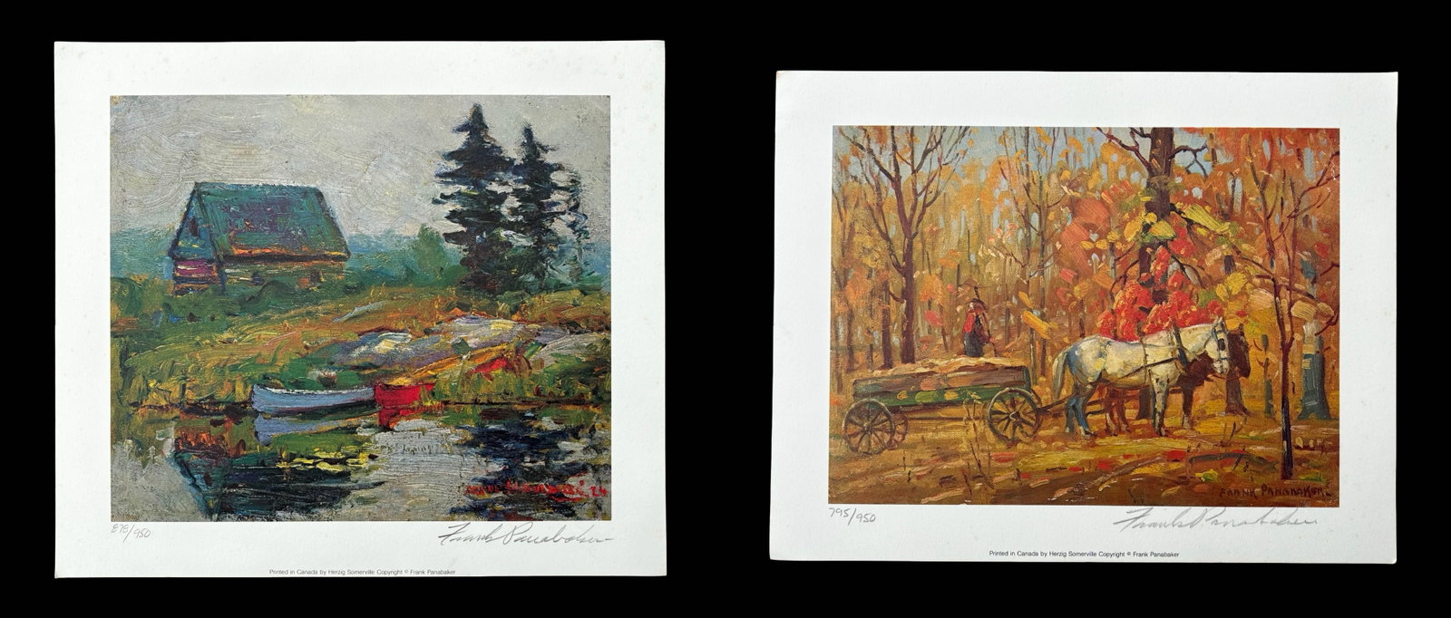 Frank Panabaker (Canadian, 1904-1992) Pair of Pencil-Signed & Numbered Limited Edition Canadian: A highly appealing pair of pencil-signed and individually numbered limited-edition colour prints after paintings by celebrated Canadian artist Frank Panabaker (1904-1992), presenting two quintessentia