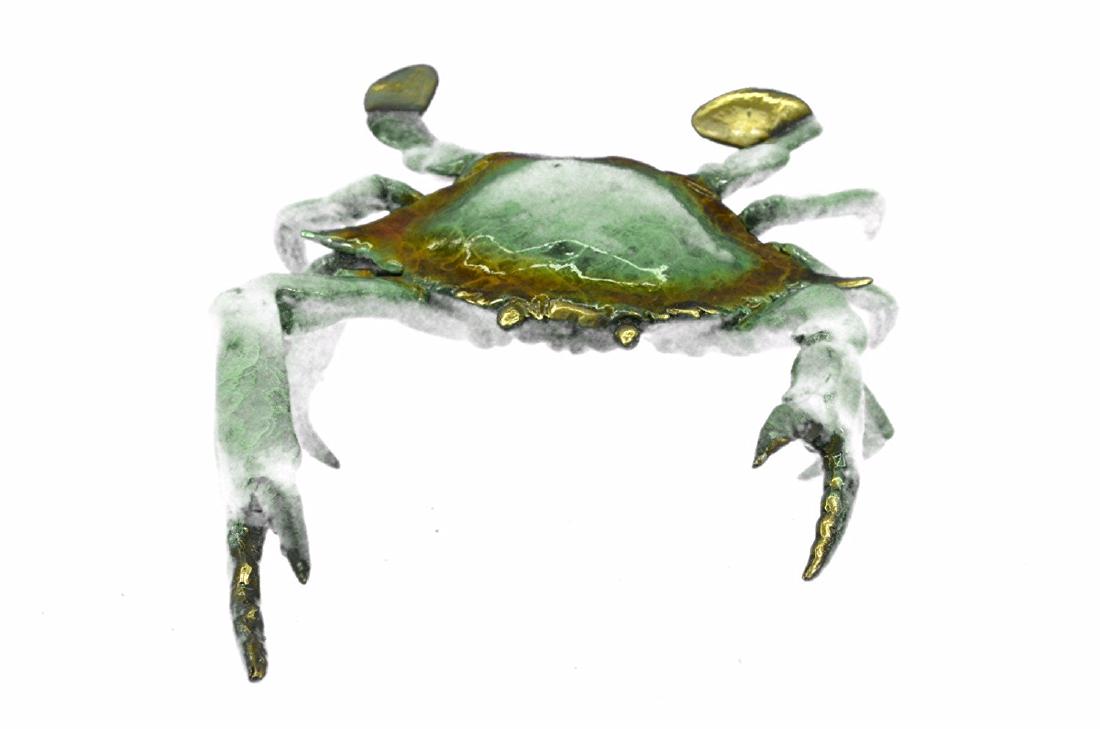 Museum Quality Blue Crab Bronze Sculpture (1 of 9)