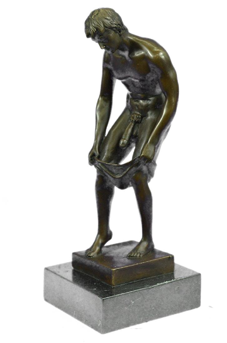 Underwear Gay Interest Bronze Figurine on Marble Base