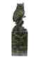 Vienna Bronze Bird Owl Book End Bookend Bronze