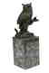 Vienna Bronze Bird Owl Book End Bookend Bronze - 5