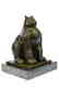 Modern Art Fat Cat by Spanish Artist Botero Bronze - 8