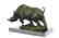 Signed Original Milo White Rhino Bronze Sculpture - 9
