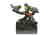 Bird of Paradise Bronze Sculpture Marble Base Figurine