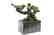 Bird of Paradise Bronze Sculpture Marble Base Figurine - 5
