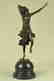 Stunning Art Deco Solid Bronze Dancer after Colinet