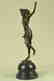 Stunning Art Deco Solid Bronze Dancer after Colinet - 3