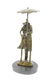 Two Lovers in Rain Bronze Sculpture - 5