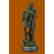 American Indian Warrior Bronze Sculpture on Marble Base