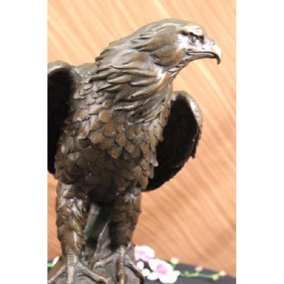 Hawk American Bald Eagle Bronze Statue (1 of 5)