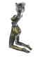 Nude Girl Beneath The Wind Bronze Sculpture - 6