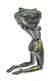 Nude Girl Beneath The Wind Bronze Sculpture - 8