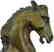 Monkey Sit on Horse Bronze Statue - 4