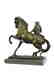 Monkey Sit on Horse Bronze Statue - 8