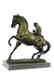 Monkey Sit on Horse Bronze Statue - 9