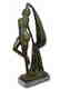 Erotic Dancer Bronze Sculpture on Marble Base Statue - 6
