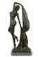 Erotic Dancer Bronze Sculpture on Marble Base Statue - 7