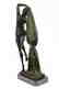 Erotic Dancer Bronze Sculpture on Marble Base Statue - 8