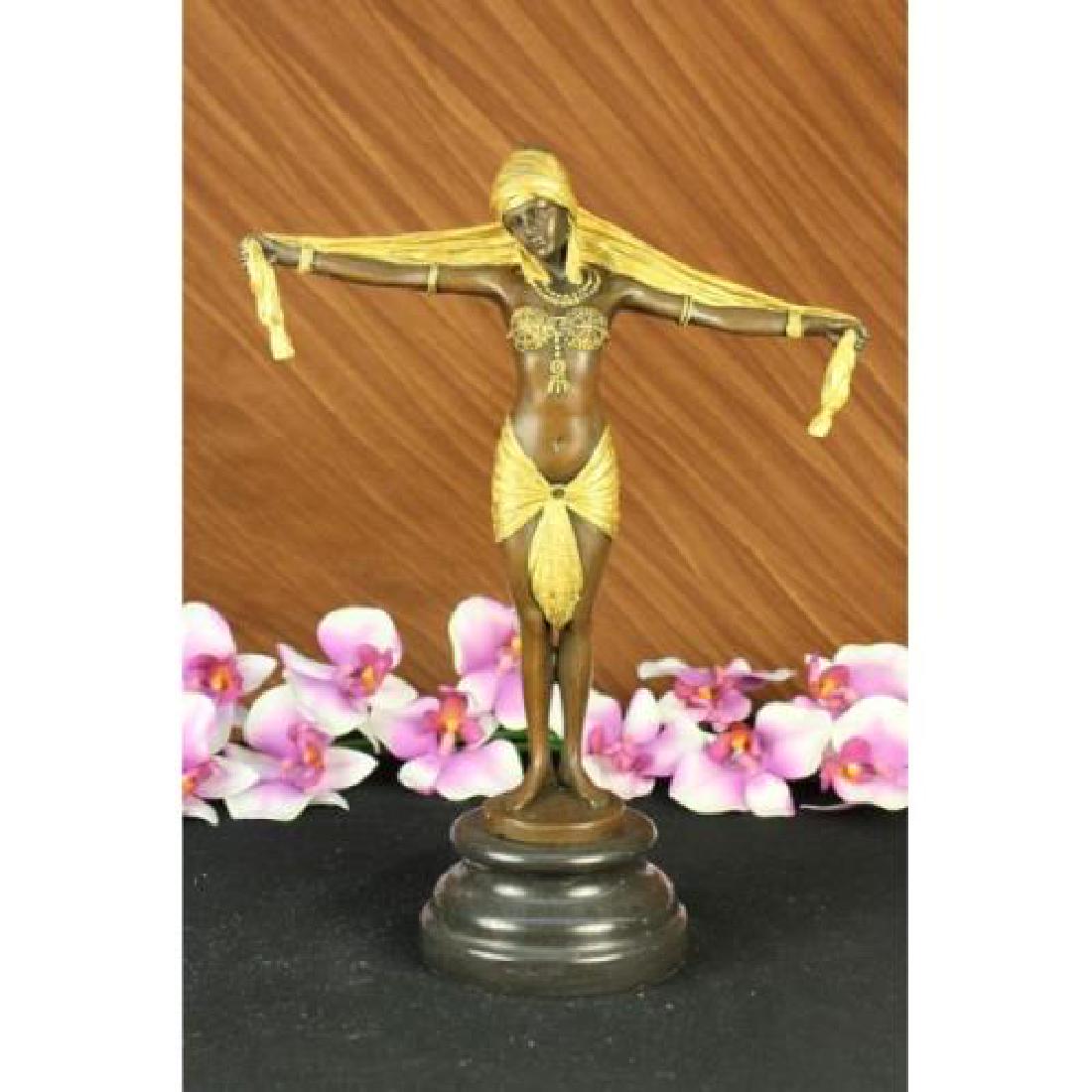 Demetrius Romanian Dancer Bronze Sculpture on Marble (1 of 9)