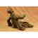 Skeleton Wine Bottle Holder Pure Bronze Sculpture - 3