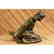 Gothic Skeleton Wine Holder Bronze Sculpture