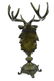 Elk Deer Bust Head Lodge Cabin Wildlife Art Bronze - 6