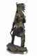 Native American Indian Chief Bronze Figurine on Marble - 2