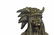 Native American Indian Chief Bronze Figurine on Marble - 5