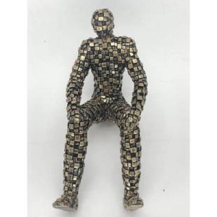 Abstract Modern Art Male Cold Cast Bronze Statue: Polynesian is a R compound generally used for Statues, Figurines, Bobble heads and Decorative Furniture. It is a sturdy material that can be intricately molded, allowing a great level of detail with