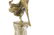 Gold Patina Dancer Bronze Sculpture - 7