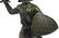 Bold Knight Warrior With Sword Bronze Statue - 7