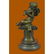 little boy Angel Playing Violin Bronze Sculpture - 2