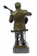 Guitar Player Bronze Statue on Marble Base Sculpture - 7